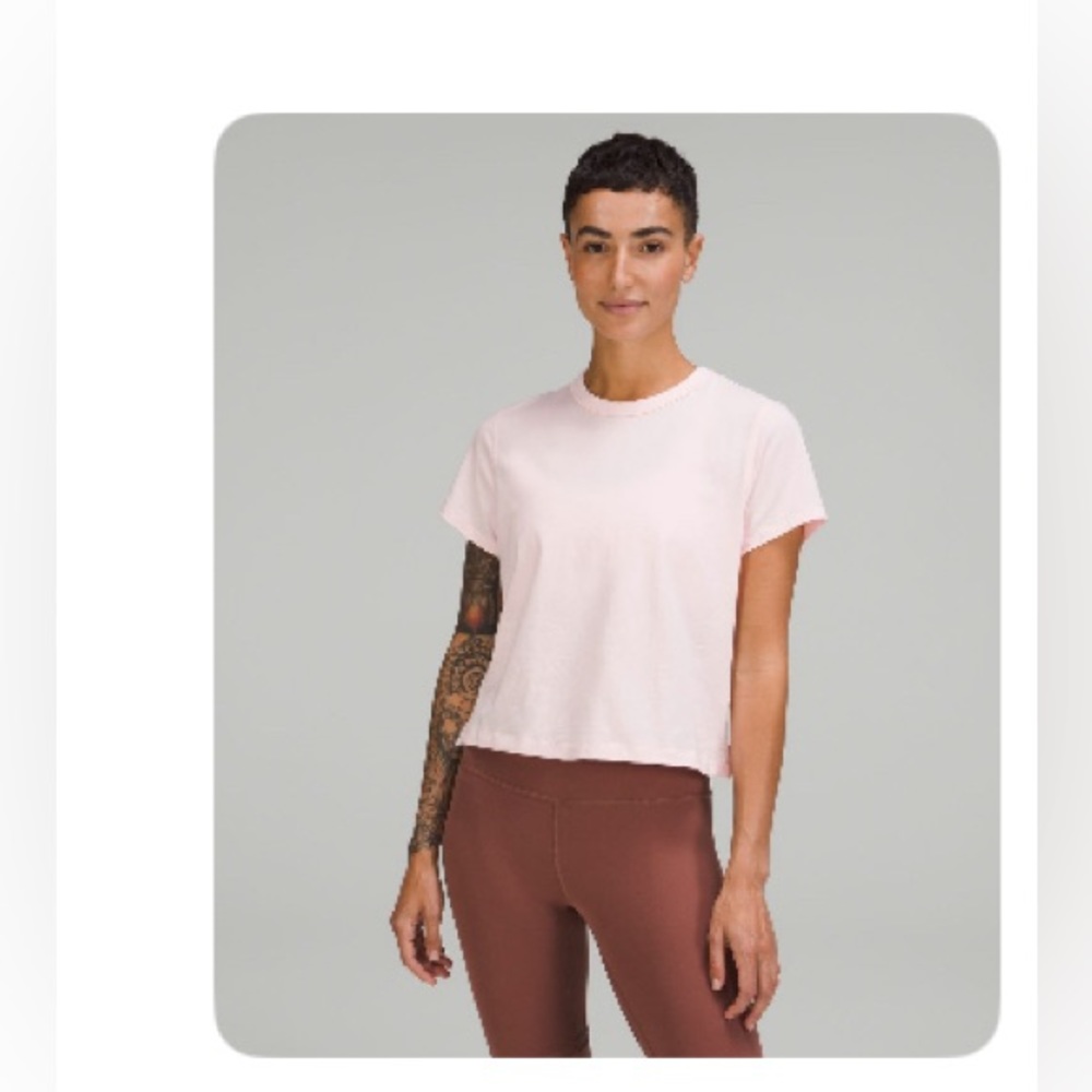 Lululemon Classic-Fit Cotton-Blend T-Shirt in Strawberry Milkshake